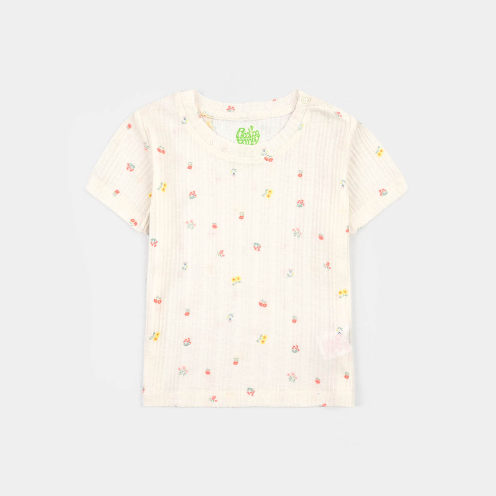 2-Piece Cotton Jersey Set Orchid Bouquet-Yellow.White