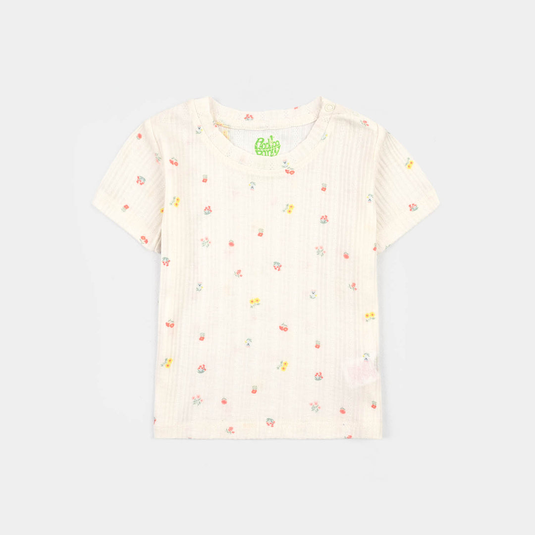 2-Piece Cotton Jersey Set Orchid Bouquet-Yellow.White