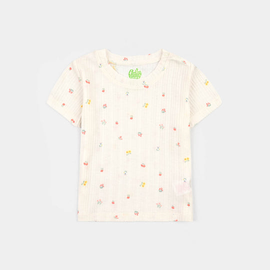 2-Piece Cotton Jersey Set Orchid Bouquet-Yellow.White