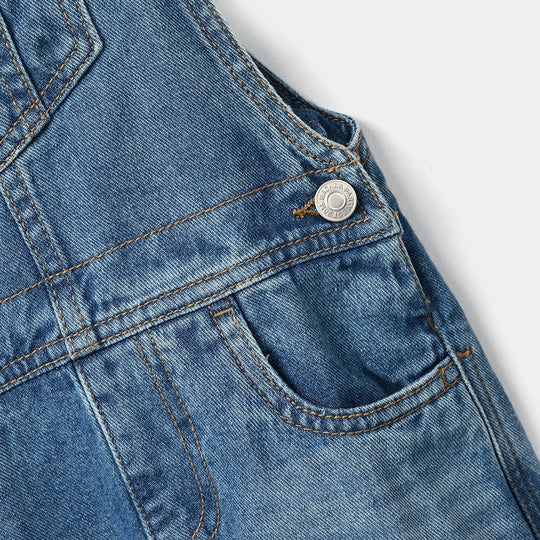 Boys Denim rigid Over All Best Spot-Mid Blue