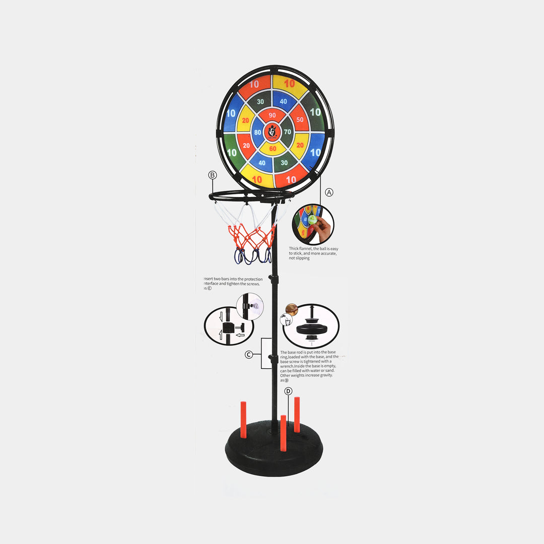 Multi-Function Game Sports Rack (3 in 1 Fitness Shelf)