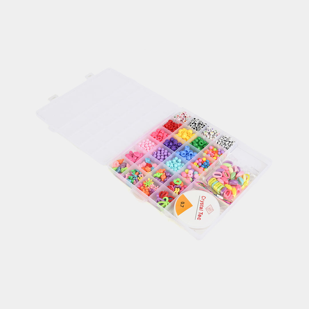 Girls DIY Colourful Bead Jewelry Making Kit Set