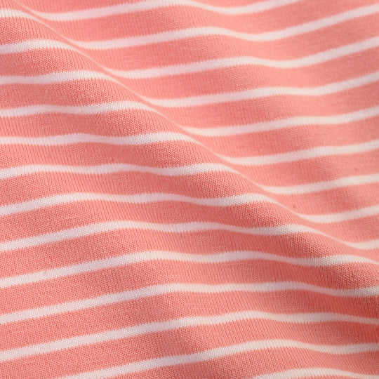 Girls Yarn Dyed T-Shirt Being Your Self-ORANGE