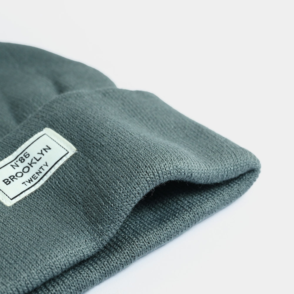 Boys Acrylic Woolen Cap - Brooklyn - Grey