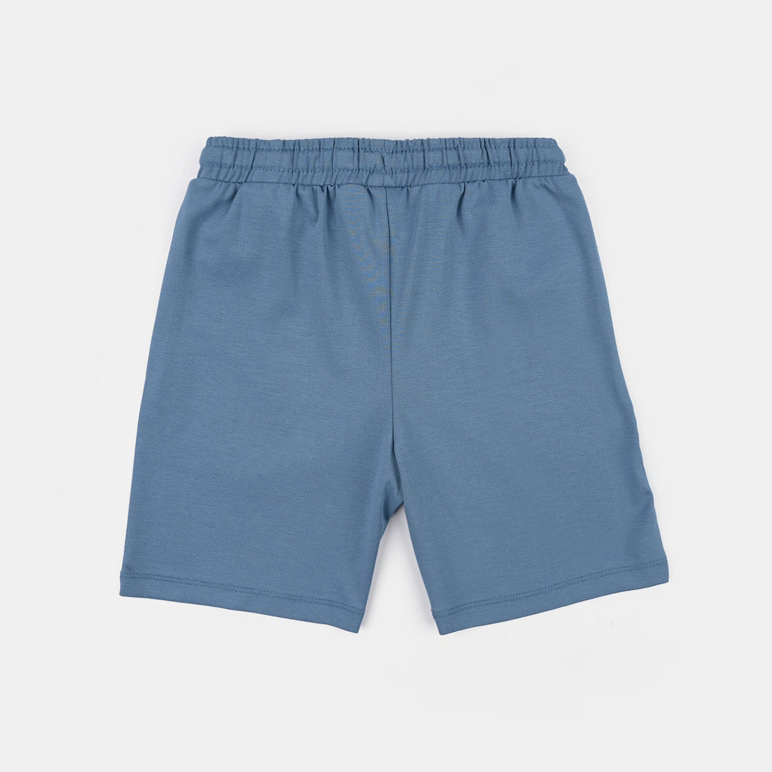 Boys Interlock Short Life Is A Game-Blue
