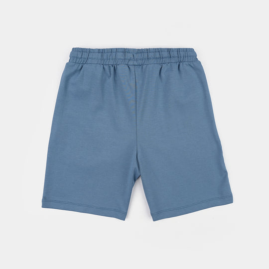 Boys Interlock Short Life Is A Game-Blue