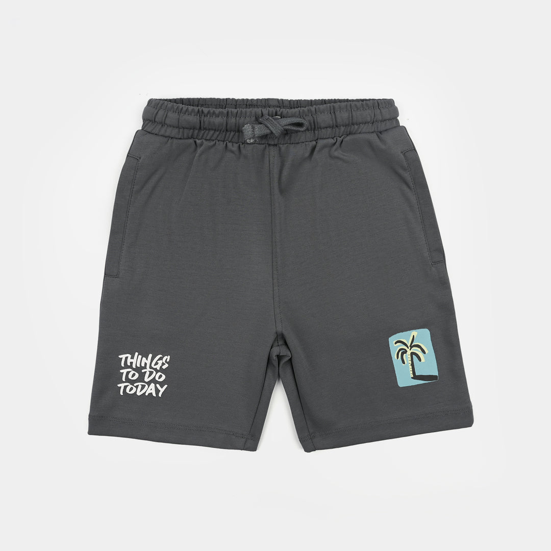 Boys Interlock Short Things To do-GREY