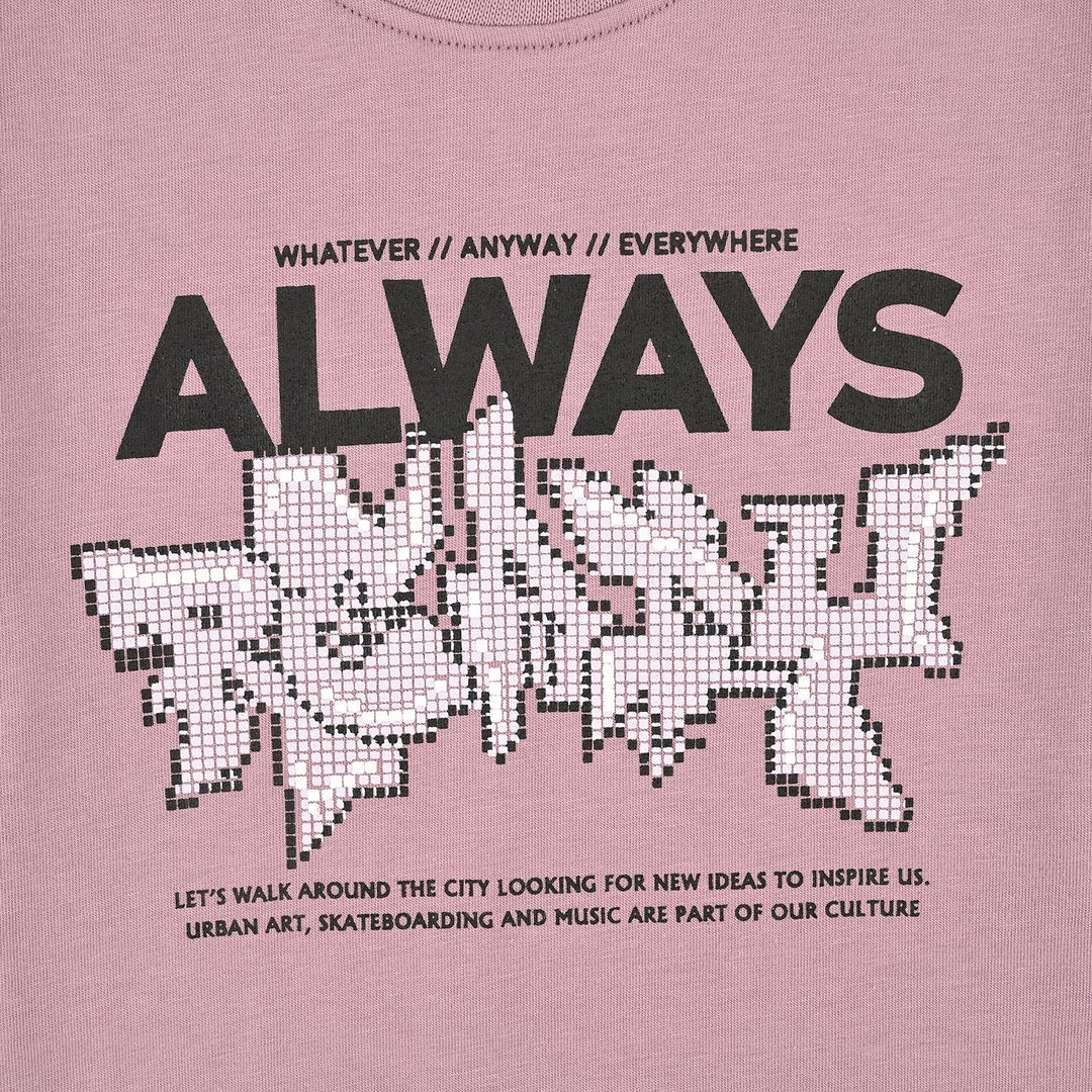 Boys Cotton Jersey T-Shirt Always Ready-Purple