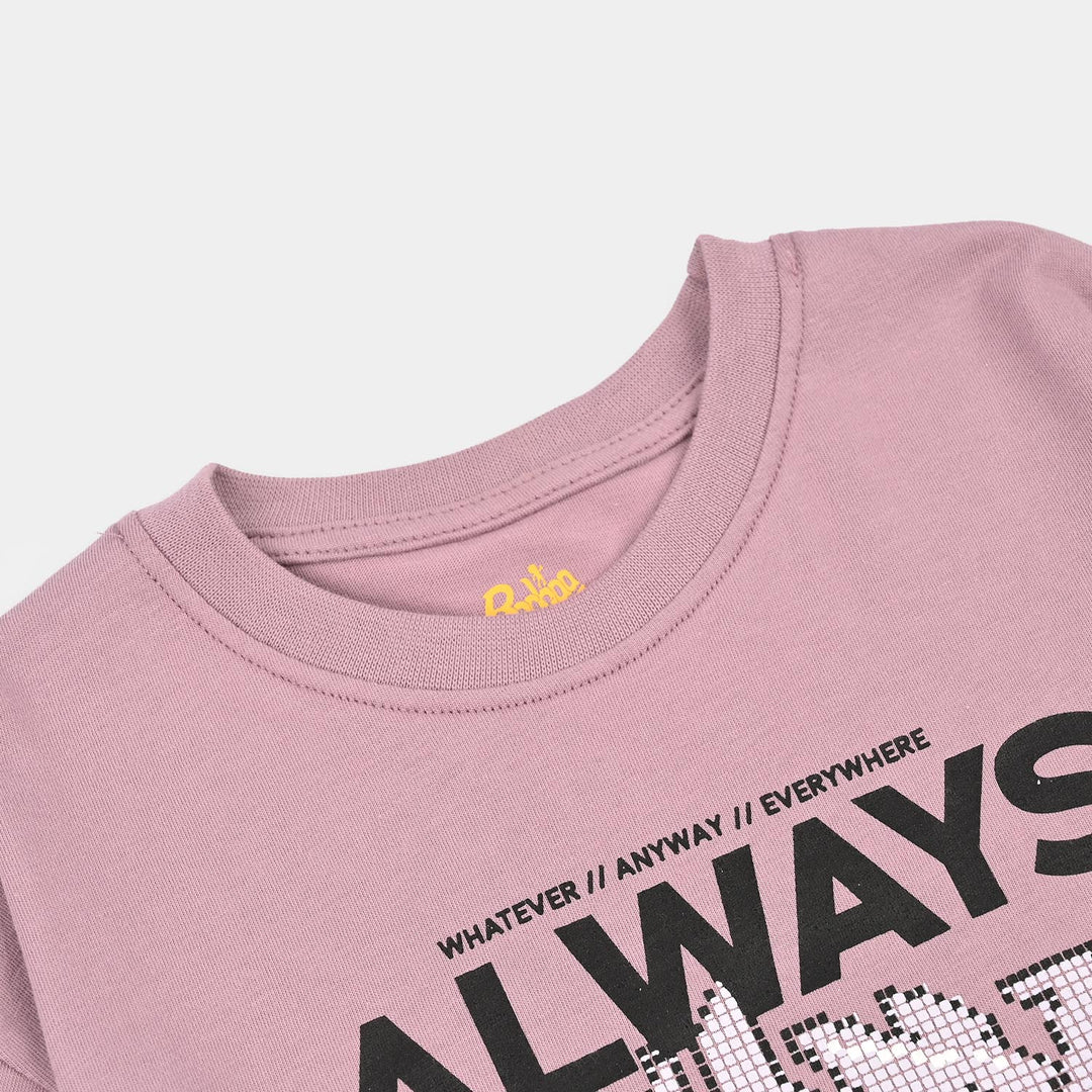 Boys Cotton Jersey T-Shirt Always Ready-Purple