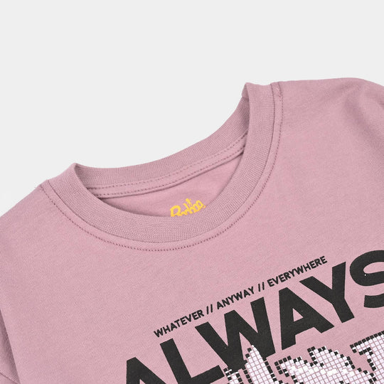 Boys Cotton Jersey T-Shirt Always Ready-Purple