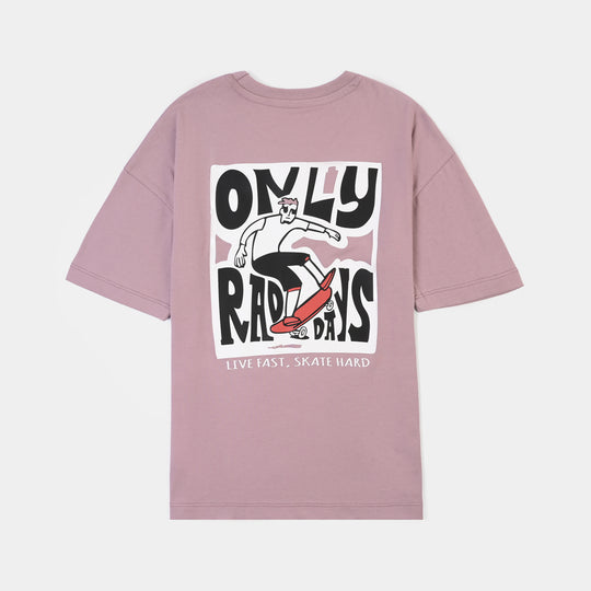 Boys Cotton Jersey T-Shirt Only Rad-Purple