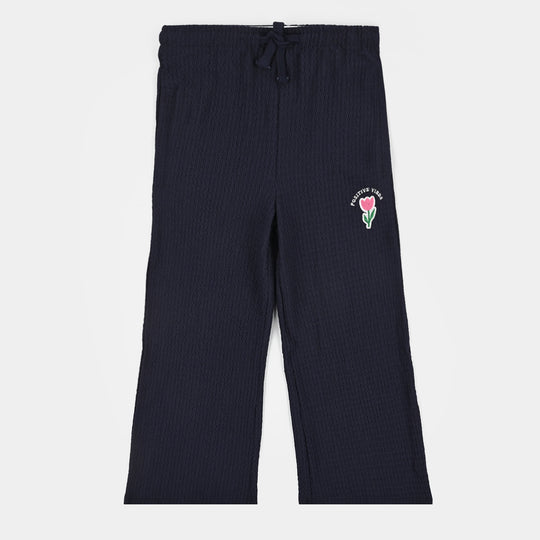 Girls Jersey/Terry Pyjama Positive Vibes-BLUE