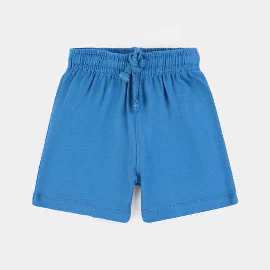Infant Boys Cotton Interlock Suit Sun & Wave-BLUE