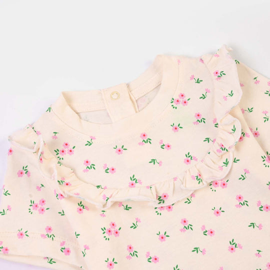 Infant Girls Cotton Interlock Suit MINI BLOOM