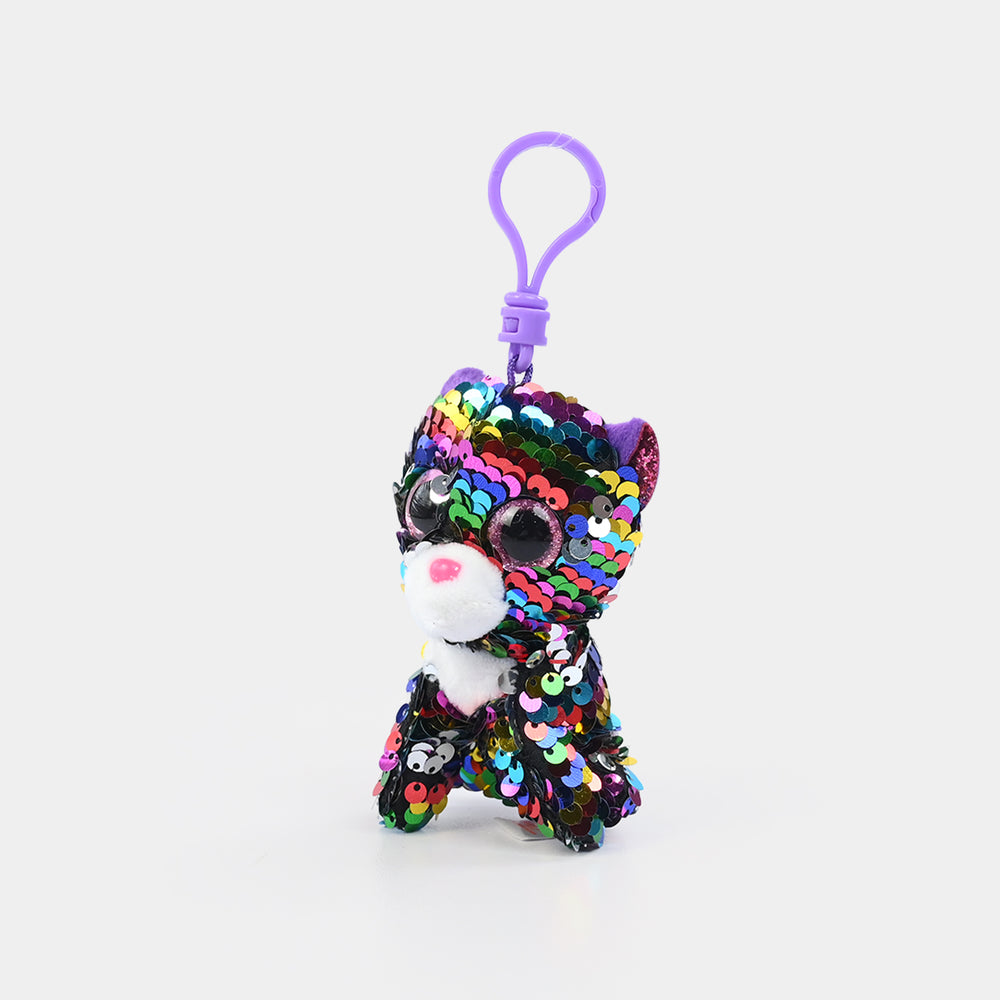 Stuffed Toy Sequin Keyring