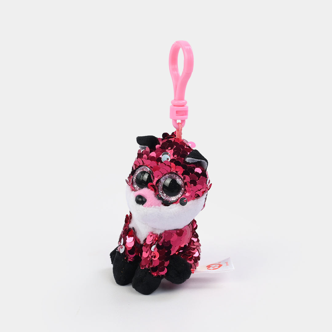 Stuffed Toy Sequin Keyring