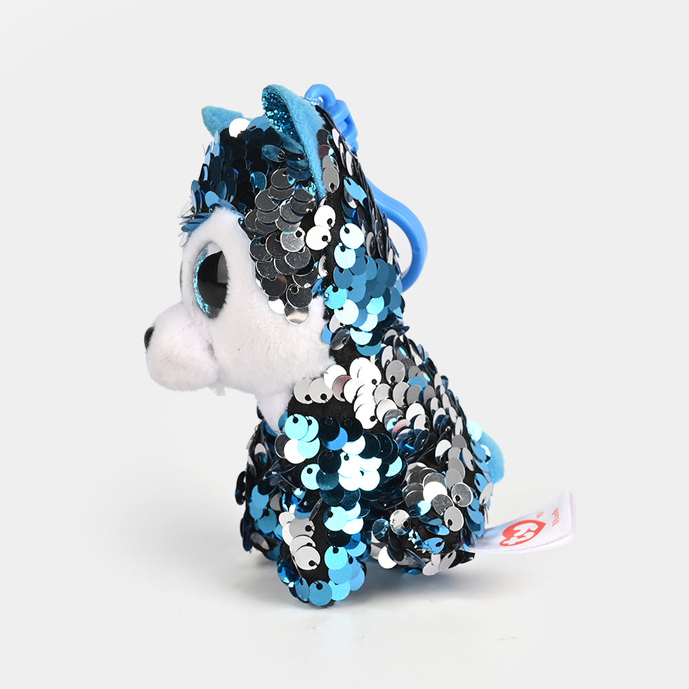 Stuffed Toy Sequin Keyring