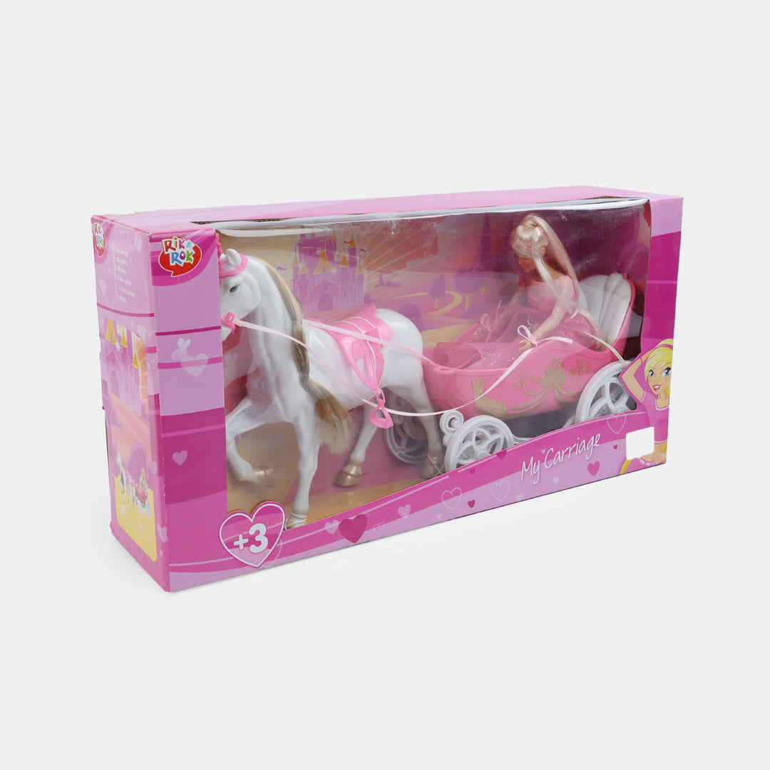 Fairytale Horse and Carriage Doll Playset