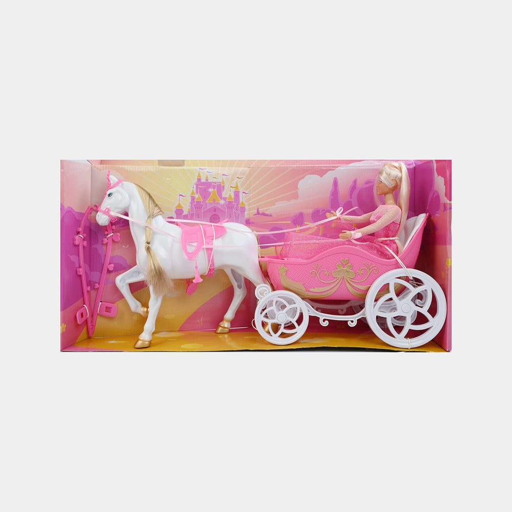 Fairytale Horse and Carriage Doll Playset