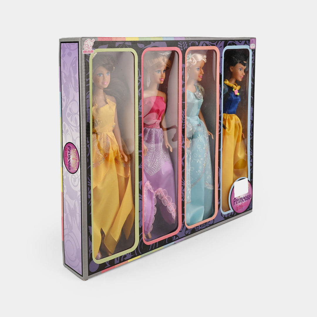 Princess Fashion Doll Gift Set | 4PCs