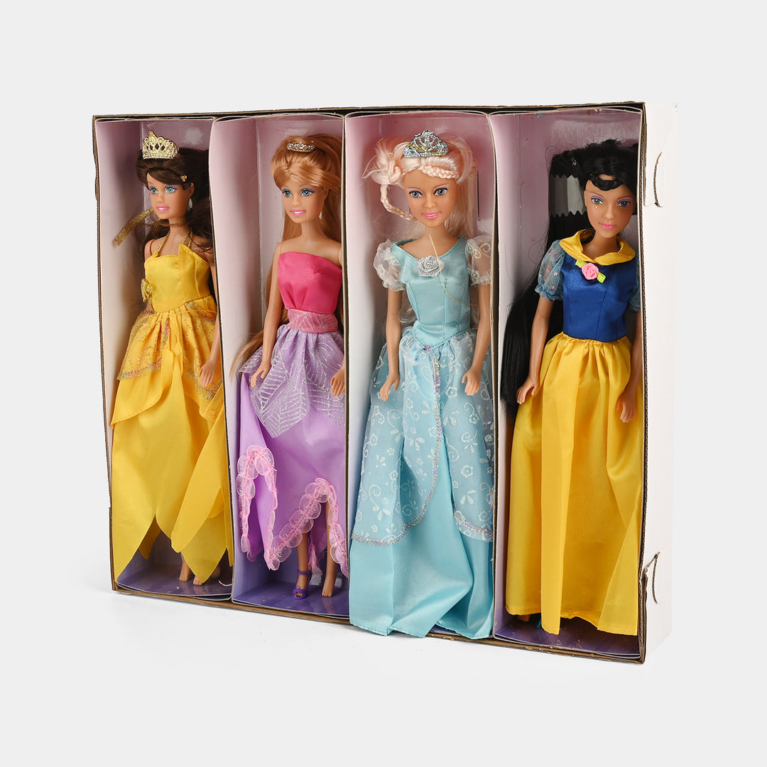 Princess Fashion Doll Gift Set | 4PCs