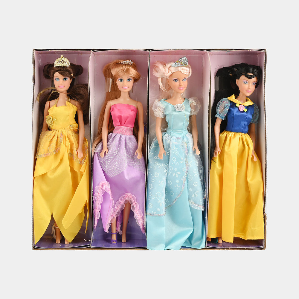 Princess Fashion Doll Gift Set | 4PCs