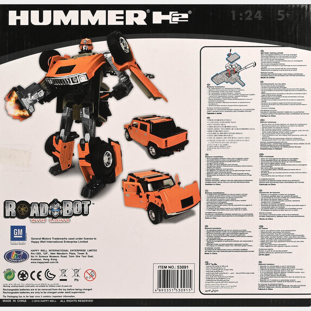 2-in-1 Transforming Robot Action Figure Playset