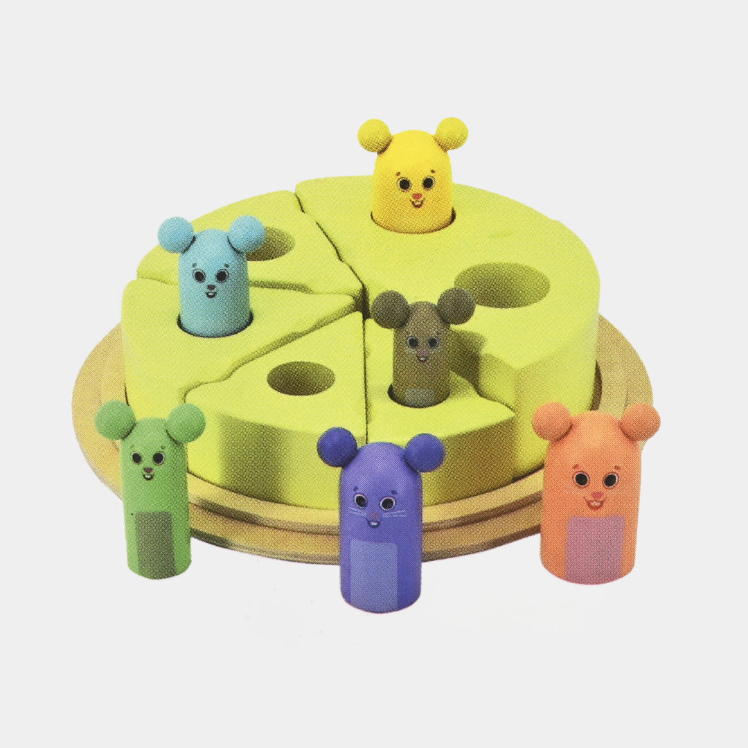Wooden Mice in Cheese Puzzle Game