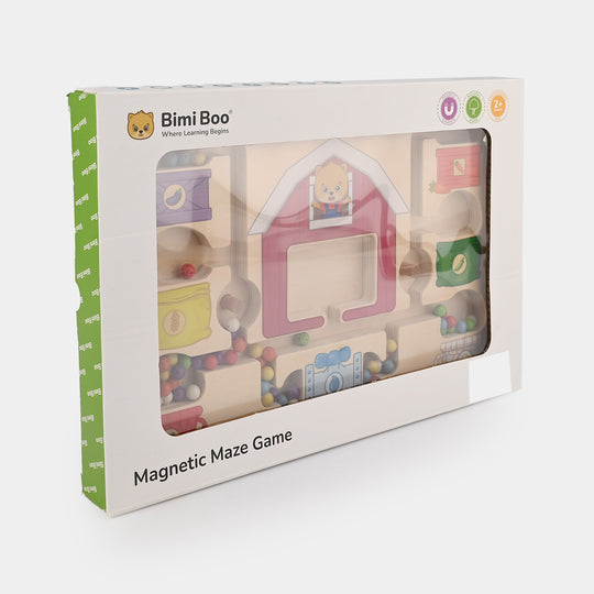 Educational Wooden Magnetic Maze Game