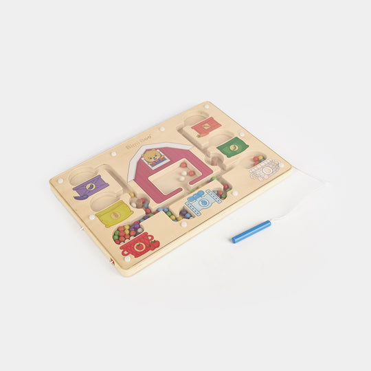 Educational Wooden Magnetic Maze Game