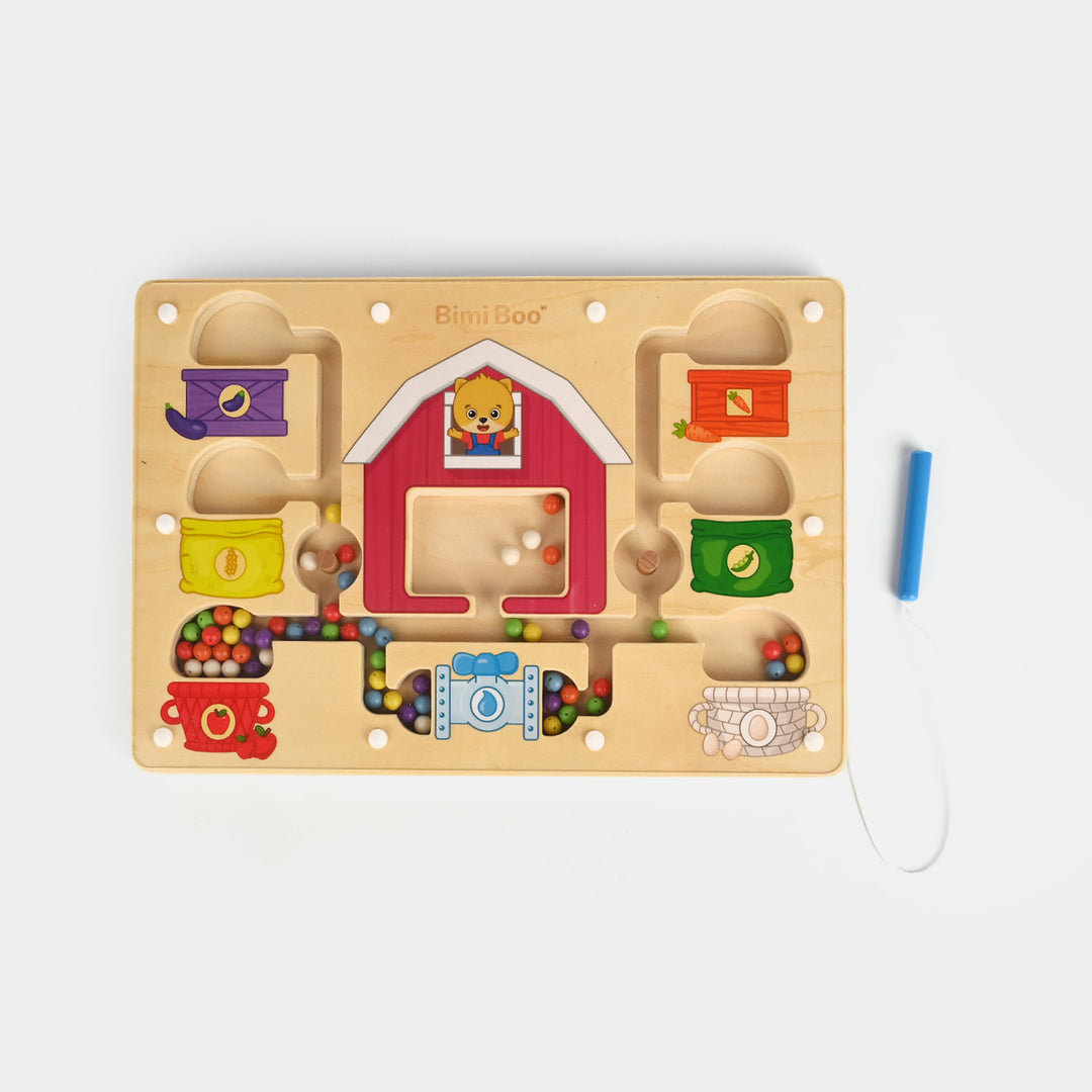 Educational Wooden Magnetic Maze Game