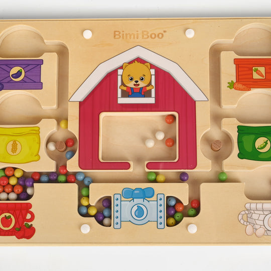 Educational Wooden Magnetic Maze Game