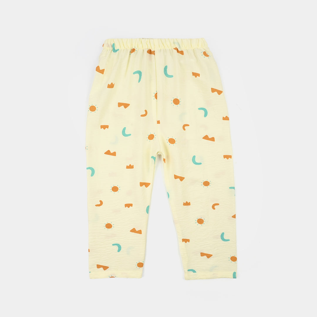 Boys Linen Viscose Nightwear-Shapes-Off.White