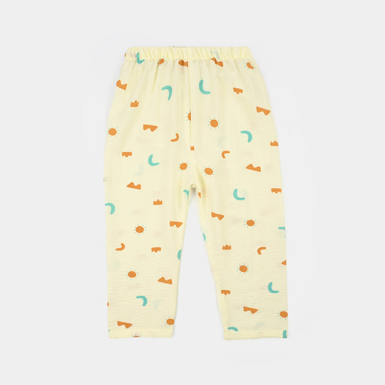 Boys Linen Viscose Nightwear-Shapes-Off.White