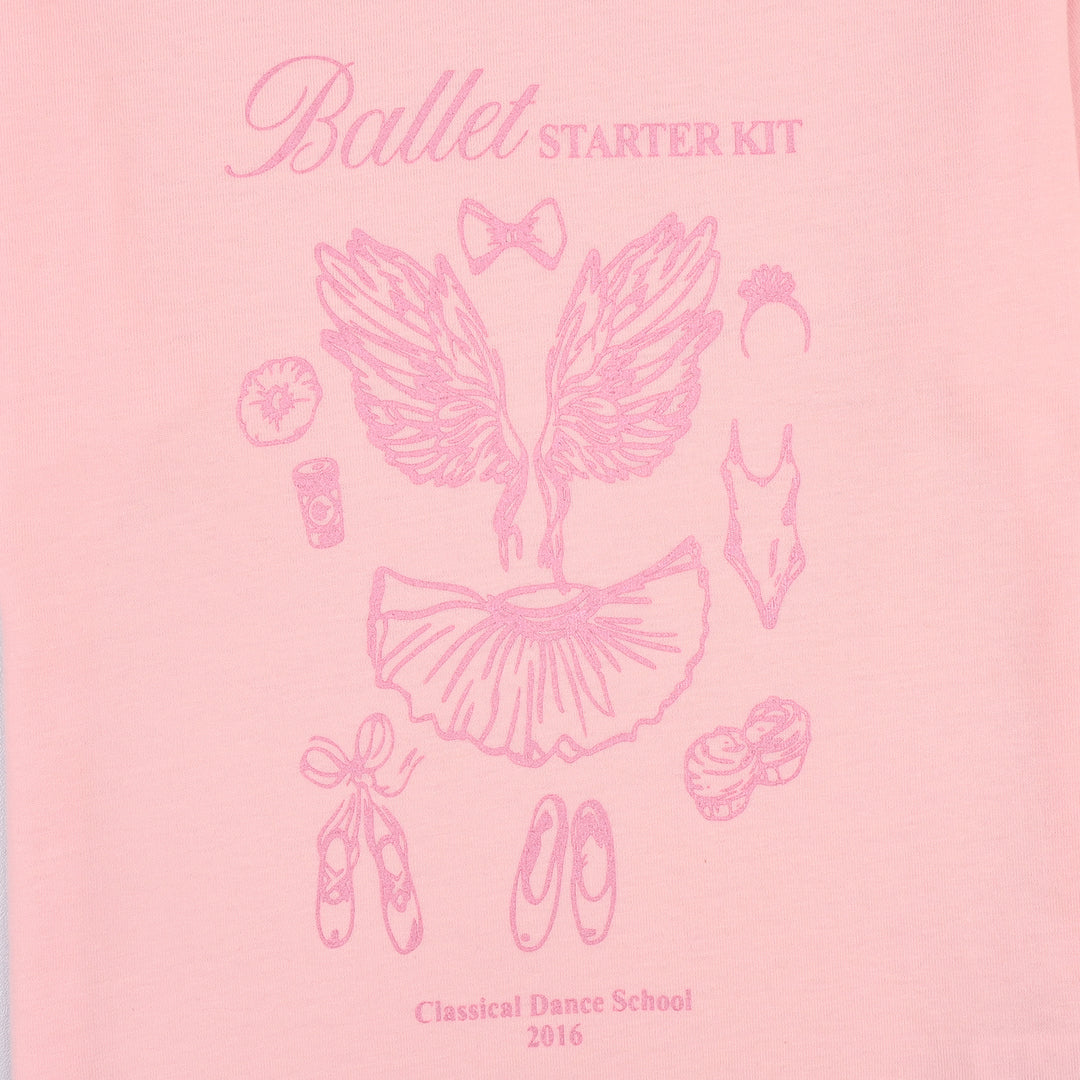 Girls Jersey/Terry 2 Piece Suit Ballet-C.Rose