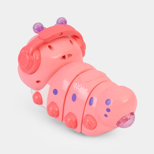 Cartoon Insect Interactive Toy with Light & Music