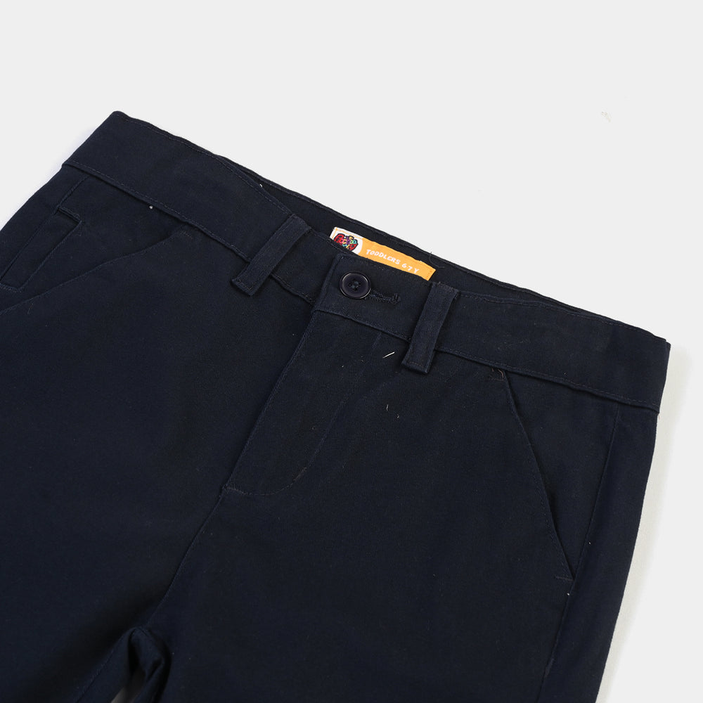 Boys Cotton Twill Pant Basic-Blue