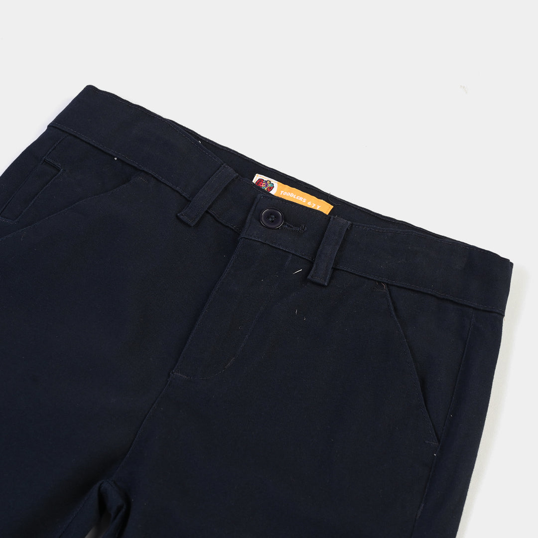 Boys Cotton Twill Pant Basic-Blue