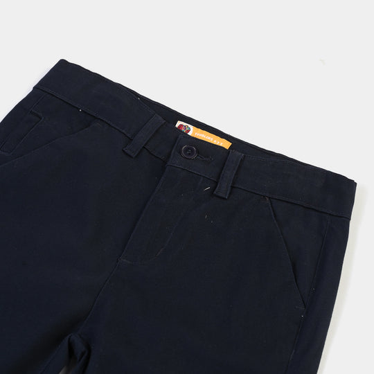 Boys Cotton Twill Pant Basic-Blue