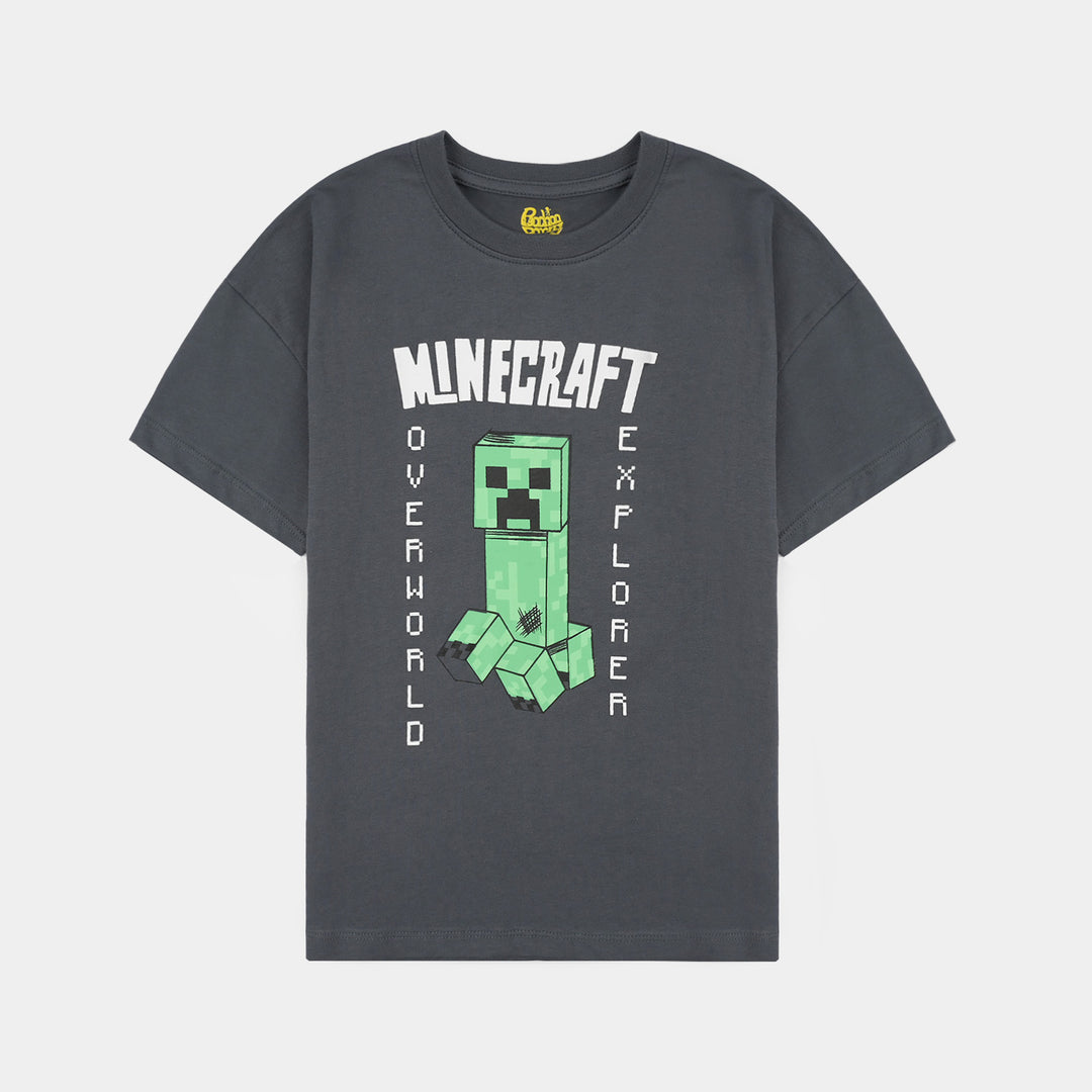 Boys Cotton Jersey T-Shirt H/S-GREY