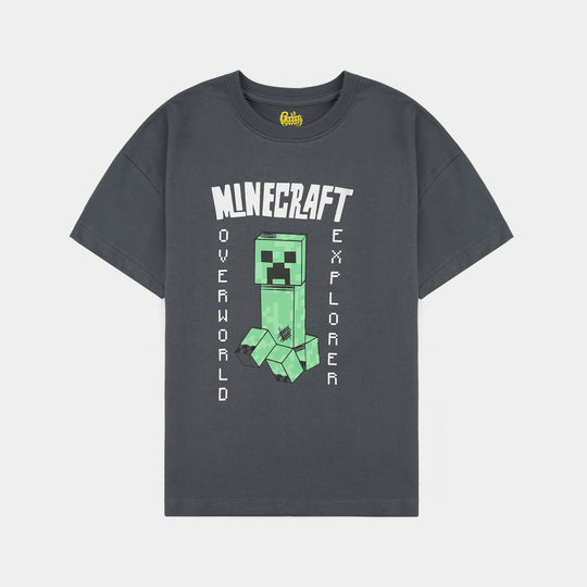 Boys Cotton Jersey T-Shirt H/S-GREY