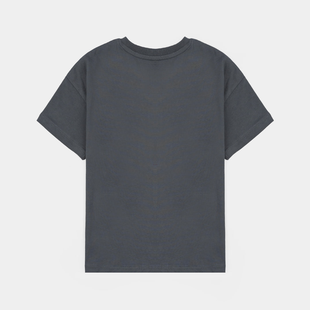 Boys Cotton Jersey T-Shirt H/S Mine-GREY