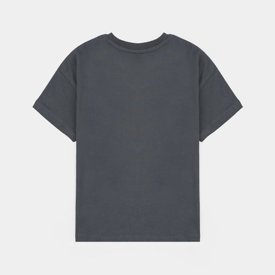 Boys Cotton Jersey T-Shirt H/S Mine-GREY