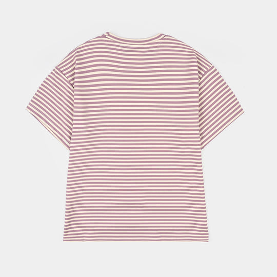 Boys Lycra Jersey T-Shirt H/S Dance Lesson-Purple