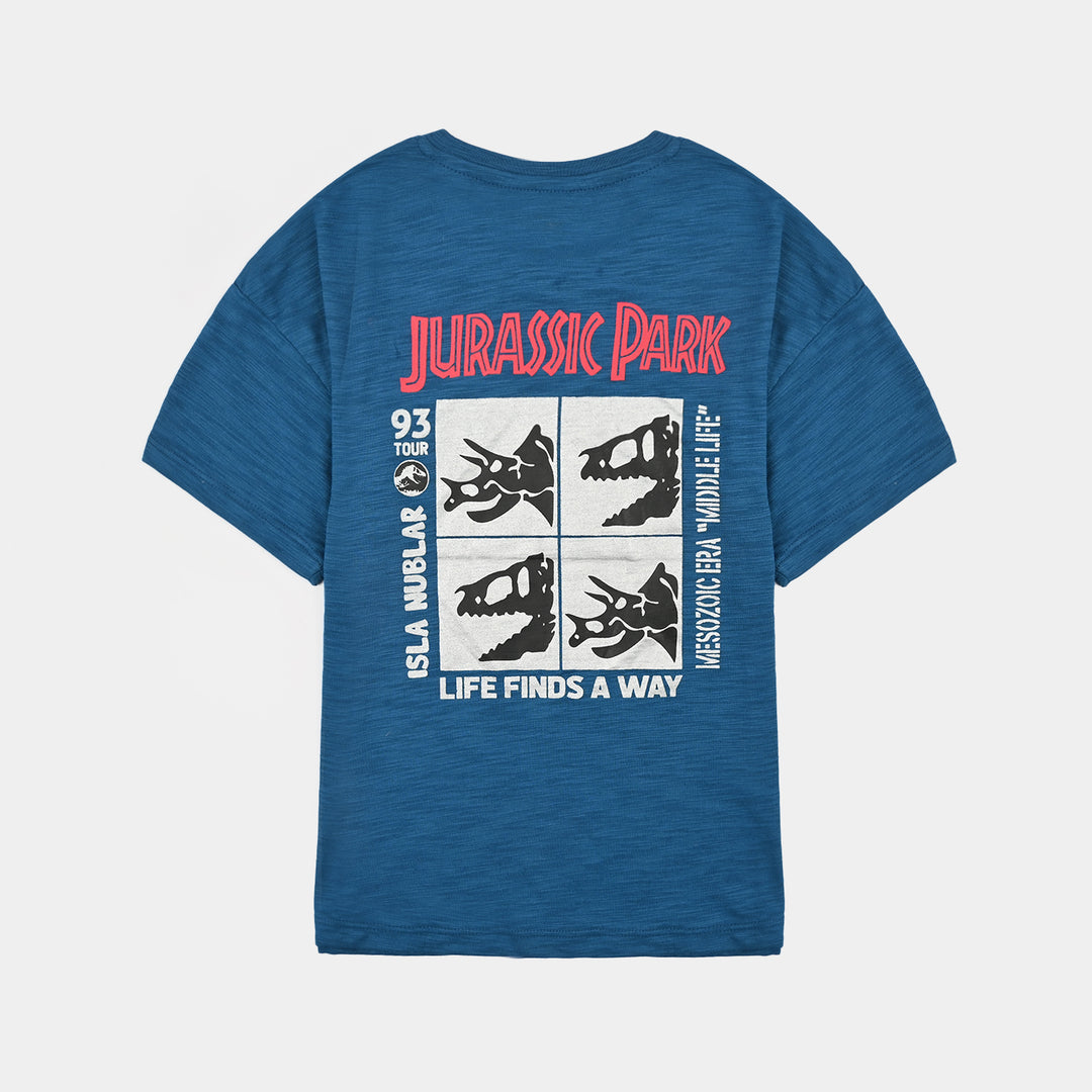 Boys Slub Jersey T-Shirt H/S J-Park-BLUE