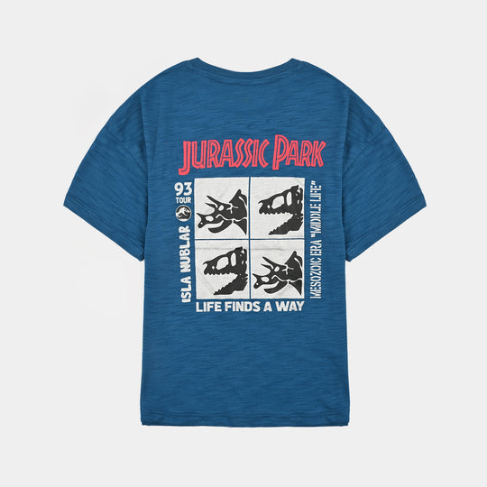 Boys Slub Jersey T-Shirt H/S J-Park-BLUE