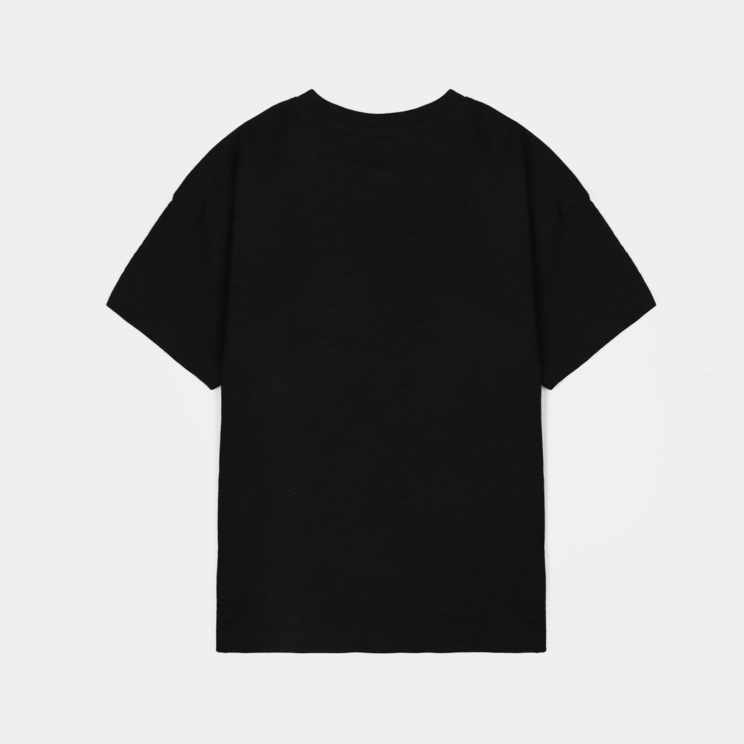Boys Slub Jersey T-Shirt H/S Furious-BLACK