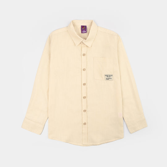 Boys Cotton Slub Casual Shirt Lead Evolution