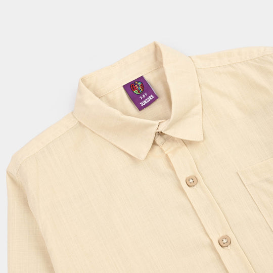 Boys Cotton Slub Casual Shirt Lead Evolution