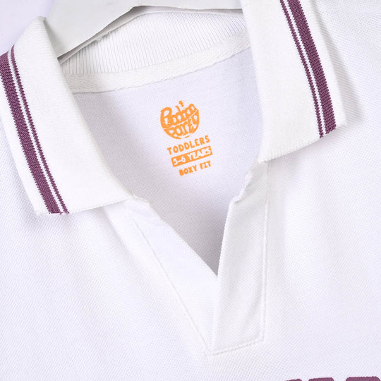 Girls Cotton PK T-Shirt F/S Optimist-White